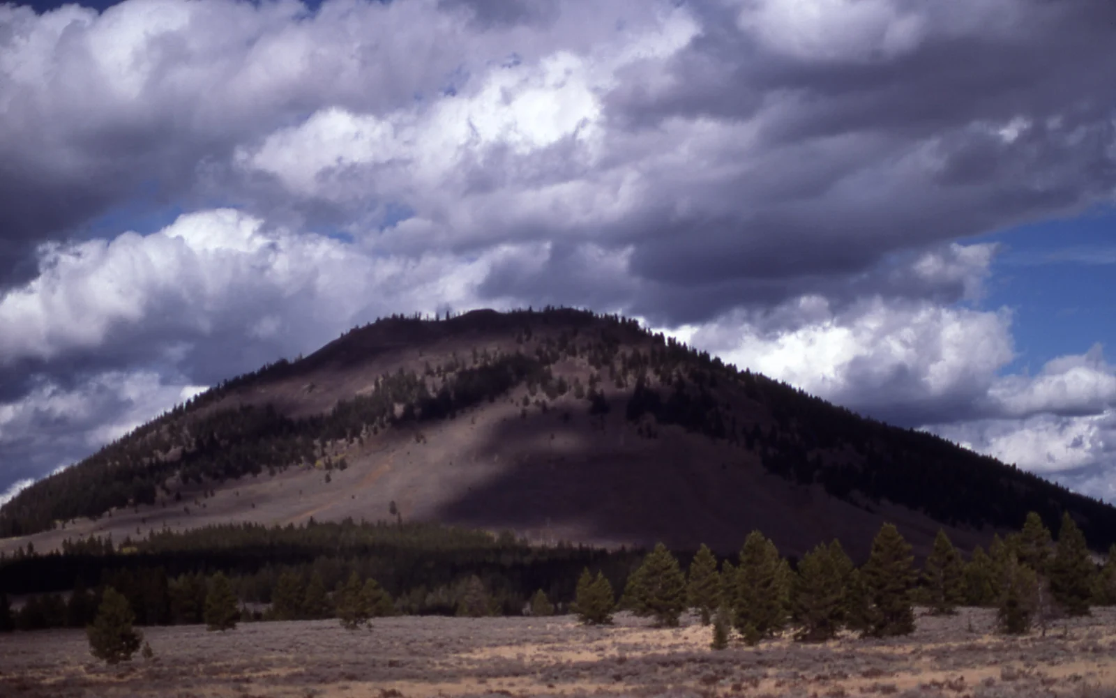 Bunsen Peak with clouds