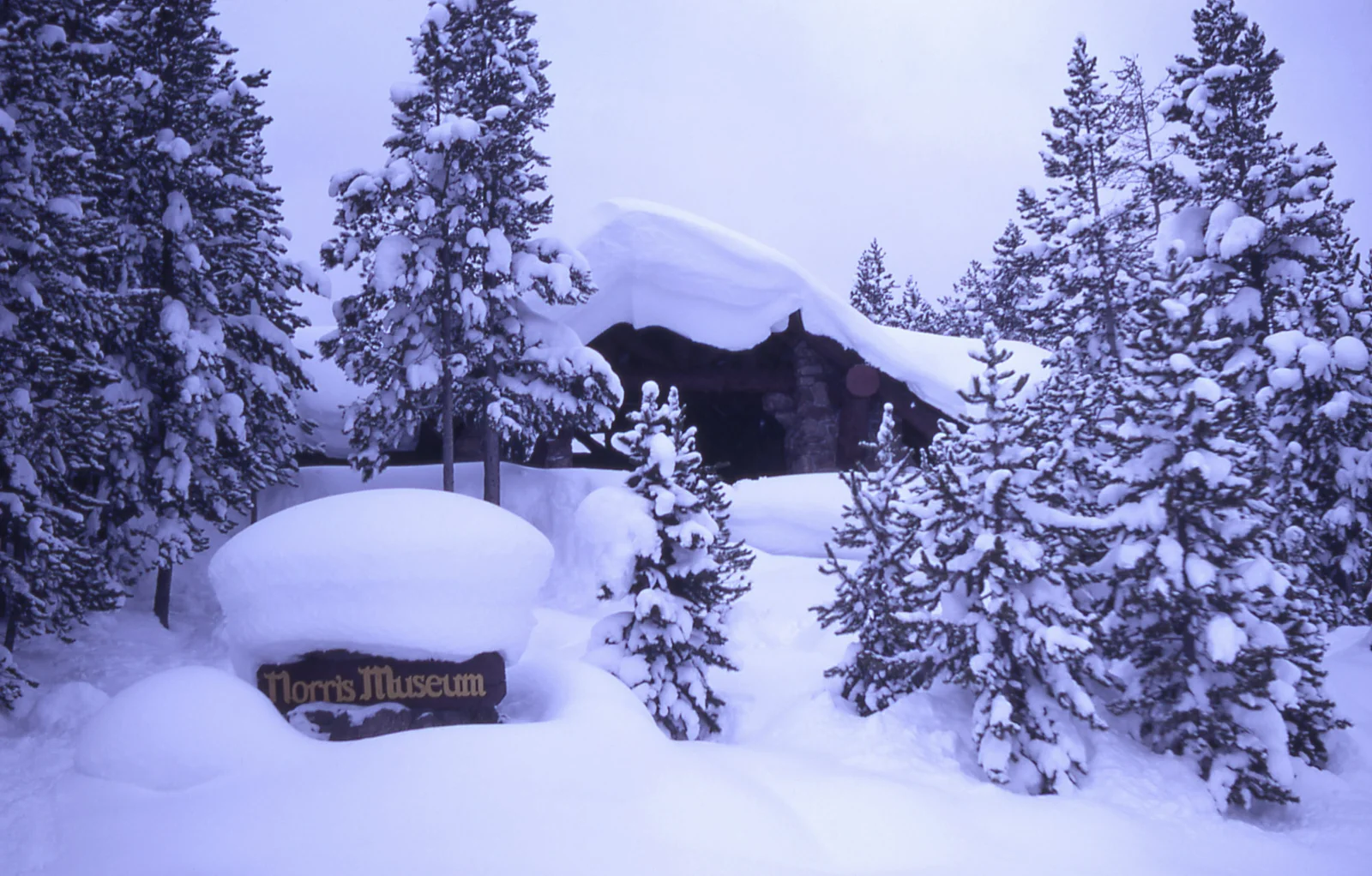 Norris museum in the winter