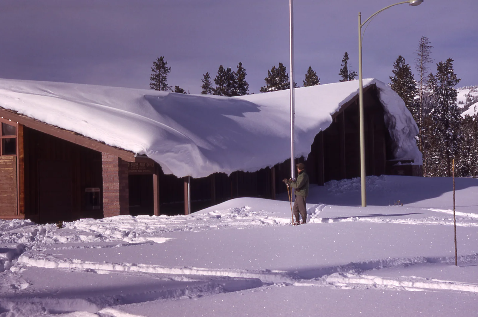 Canyon visitor center in the winter